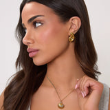 18K GOLD SEASHELL EARRINGS