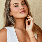 Arizona Green Bead Tassel Necklace