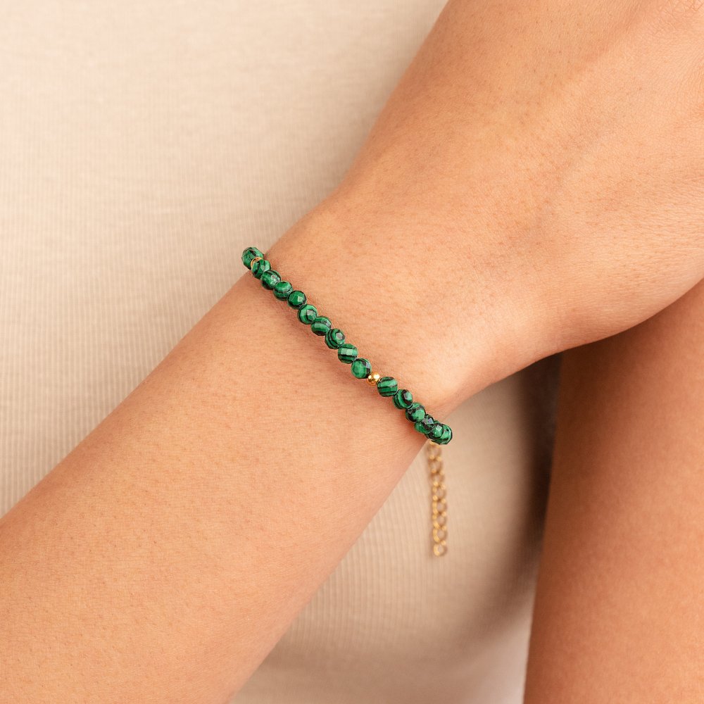Free Emerald Green Beaded Bracelet