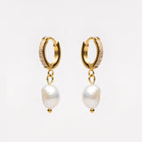 Freshwater Pearl Hoop Earrings