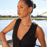 Madison Black & Gold Earrings