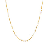 Dainty Gold Pearl Choker
