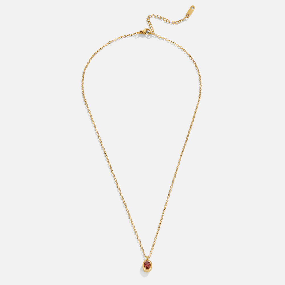 Ruby Red Crystal Necklace