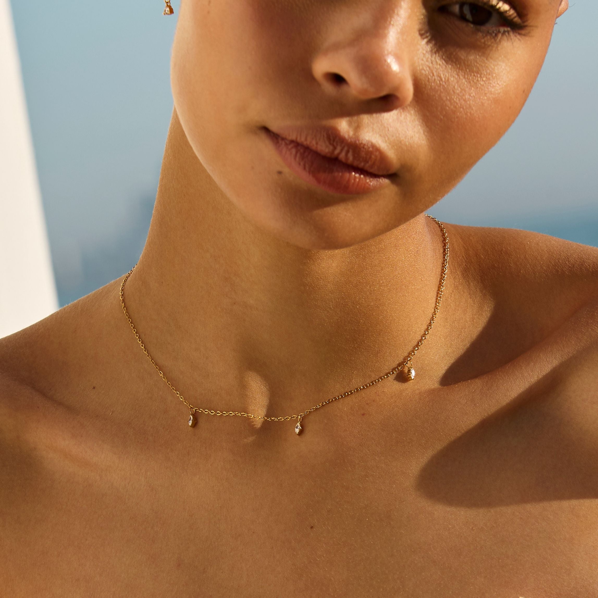 Triple Sparkle Choker