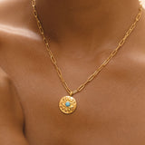 Turquoise Evil Eye Necklace