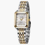 Aisleen Square Dial Steel Strip Quartz Watch - Stylish, Durable Timepiece