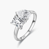 Darleen Twin Zirconia Band Ring