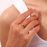 Aurora Ring - Colorful Horse Eye Zircon Ring in Durable Hypoallergenic Steel