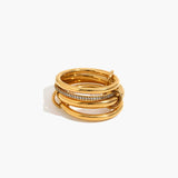 Ivana Minimalist Four Stacked Ring