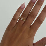 Lydia Twirl Pavé Ring