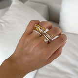 Ramona Rhinestone Stacked Ring